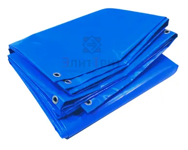 фото Укрывной тент полог из ткани ПВХ Китай 630 г/м2 голубой