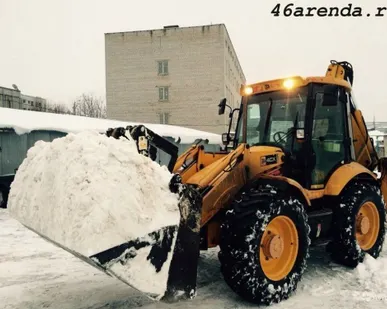 фото Уборка снега техникой