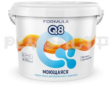 фото Краска вд моющ  5,0кг ВД-АК белоснежная FORMULA Q8 (3/108) (под заказ) П
