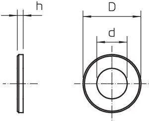 Фото №1 Шайба 966 M6 G (уп.100шт) OBO 3402061