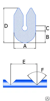 Фото №0 Профиль упаковочный Унопак® U03 Тип U 32-23 (E=150мм F угол 90 ° )