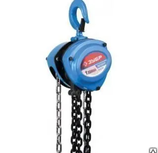 фото Цепная таль шестеренная ЗУБР (1 т + 6 метров) / 43082-1