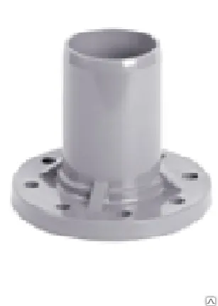 Фото №0 Патрубок гладкий с ПВХ фланцем 110/100