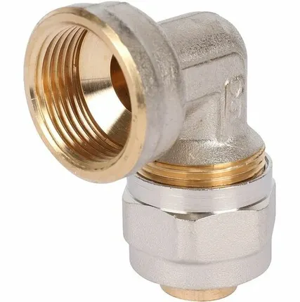 Фото №0 Угольник-переходник STOUT с внутренней резьбой 3/4 х20 для металлопластиковых труб винтовой