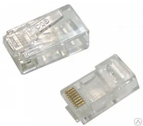 фото Разъем RG45 8P8C вилка-переходник (USB-A гнездо)