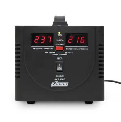 Фото №1 Стабилизатор напряжения POWERMAN AVS 500D BLACK