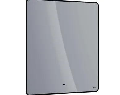 фото Зеркало Lemark MIOBLACK 80х80 см с интерьерной подсветкой, с подогревом
