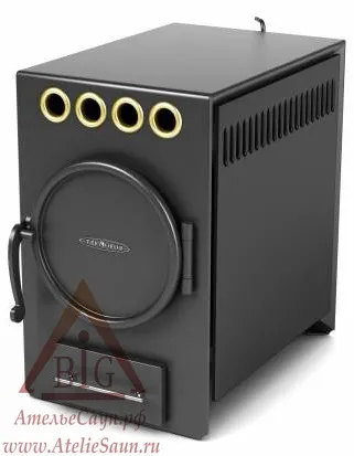 Фото №0 Печь отопительно-варочная ТМФ Нормаль-2 Турбо (антрацит, труба сверху, арт. 1200)