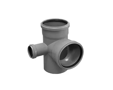 фото Крестовина двухплоскостная 110/110 (87°) левая 50 (87°) для внутренней канализации Ostendorf