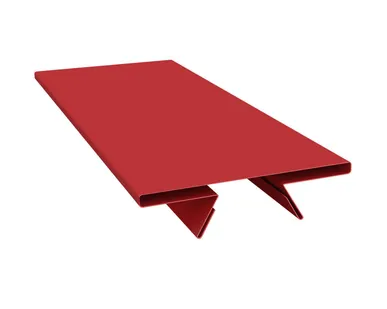 фото Планка стыковочная составная верхняя 0,45 PE с пленкой RAL 3003 рубиново-красный