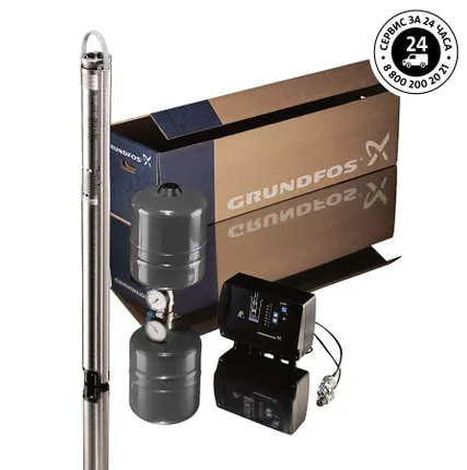Фото №0 Скважинный насос Grundfos SQE 2-85 комплект