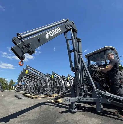 Фото №0 Кран-манипулятор на заднюю навеску МТЗ-80.1 СЛОН