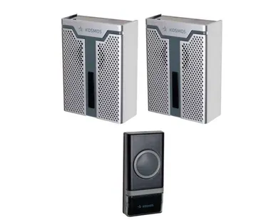 фото Звонок беспроводной полиф. 32 мелодии 150м 2 зв.мод. бел. Космос KOC_AG520C1