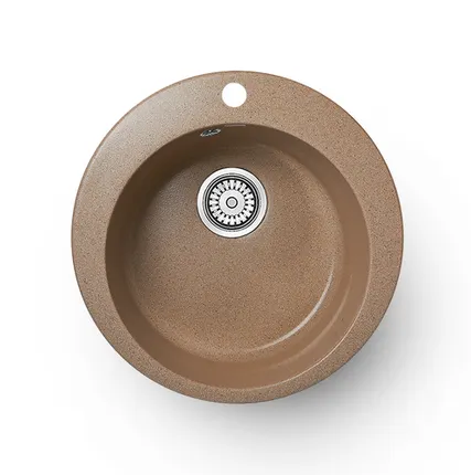 Фото №0 Мойка ГЛЯНЦЕВАЯ КВАРЦ 495LL -5 ПЕСОЧНЫЙ