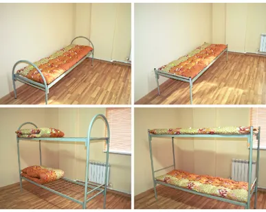 фото Металлические армейские кровати