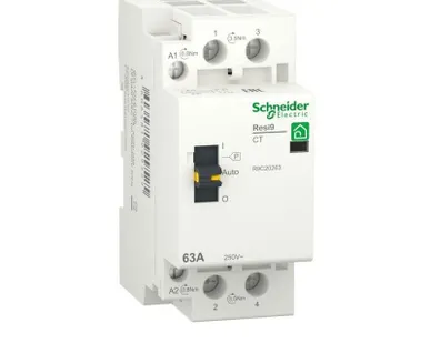 фото Контактор модульный RESI9 1P+N 63А 2НО 230/250В AC 50Гц SchE R9C20263
