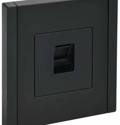 Фото №0 FORTE&PIANO Розетка компьютерная RJ45 кат.6 FP131 черный IEK