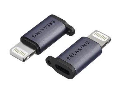 фото Адаптер-переходник Breaking Y02 (Type-C to Lightning) фиолетовый