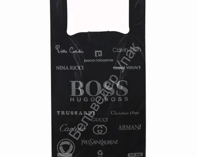 фото Пакет майка "БОСС / BOSS" 10 кг, ПНД, 28х55см (15 мкм) черный