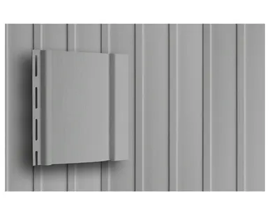 фото Сайдинг Вертикальный Grand Line Standart серый (3,0м)