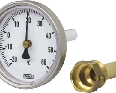 фото Термометр биметаллический А50.20 осевой G1/2B L=60 Дк63 Wika 12012892