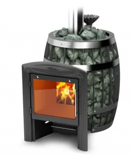 фото Банная печь ТМФ Саяны II Carbon Витра ЗК