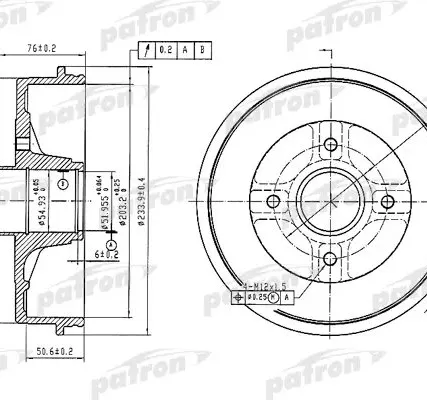Фото №0 PDR1353 Барабан тормозной