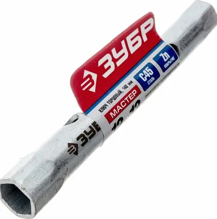 Фото №0 Ключ торцовый ЗУБР "МАСТЕР", трубчатый двухсторонний, прямой, 12х13мм