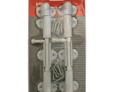 фото АЛЛЮР G-018L белый БЛИСТЕР Шпингалет 2 шт (100,10)