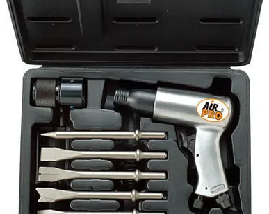 фото Молоток зубильный пневматический с комплектом зубил SA7103HK в кейсе