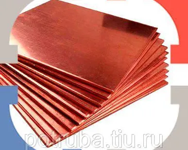 фото Медный лист 10х600х1500 М1 ДПРНМ ГОСТ 1173-93