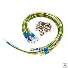 фото Кабель заземления с креплением M8, для настенных и напольных шкафов