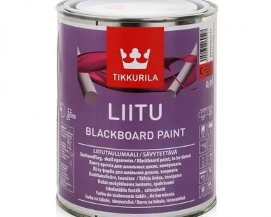 фото Краска для школьных досок Tikkurila Liitu матовая прозрачный 0,9 л