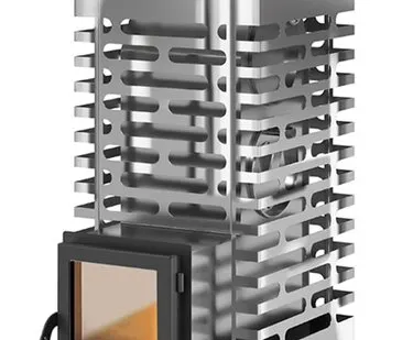 фото Печь банная "ASTON 20 INOX" стекло