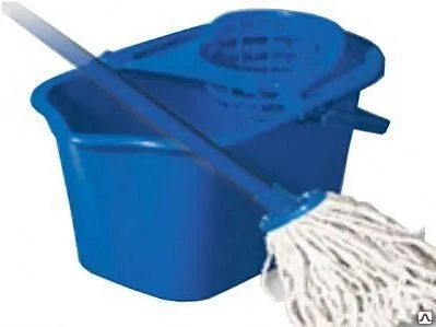 Фото №0 Ведро с отжимом 10л 3в1 (ведро отжим,черенок,насадка)7202/G1554 / УХТ К3316