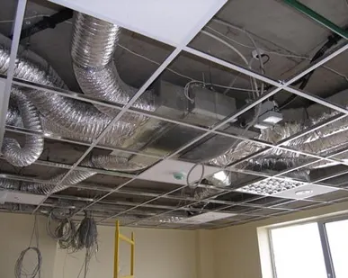 фото Монтаж кассетных сплит-систем (кондиционеров) 18-24