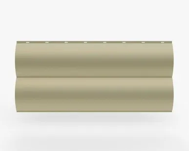 фото Сайдинг Металлический сайдинг «Бревно» 0.47-0.50 мм RAL 1015, Бежевый