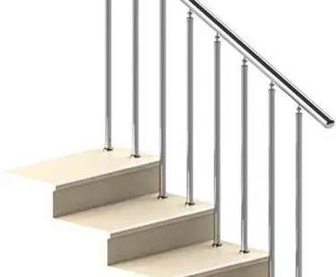 фото Перила для лестниц без ригелей из нержавеющей стали