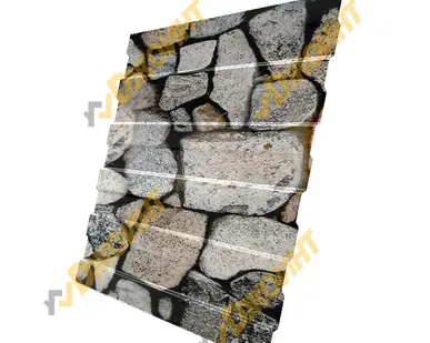 фото Профнастил С-10 0,5 Printech Stone Castle (Каменный замок)
