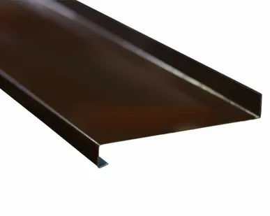 фото Отлив стальной 150 мм коричневый, 6м