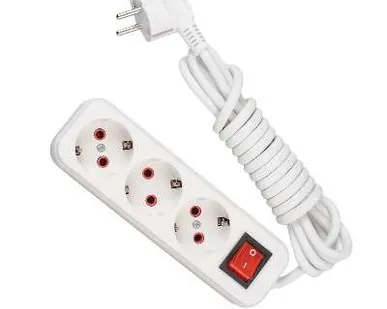 фото Удлинитель 3х3м с заземл. 16А IP20 с выкл. LEZARD 720-0303-302