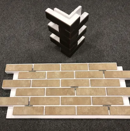 Фото №5 Термопанель рядовая 40 мм ППС с плиткой Mattone Sabbia Brown / гладкая