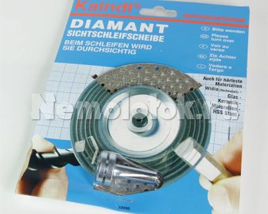 фото Диск алмазный для заточки инструмента для дрели D110 мм (grob) (зерно D151)