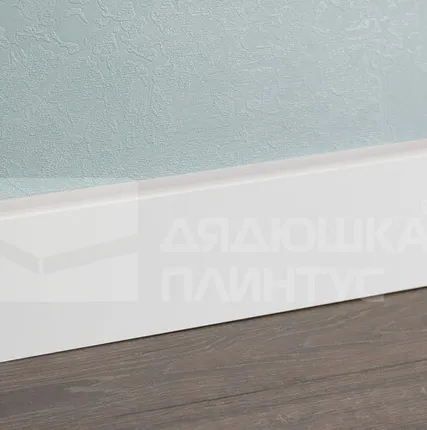 Фото №0 Смартпрофайл Пэинт Плинтус МДФ Smartprofile Пэинт 80А Белый под покраску