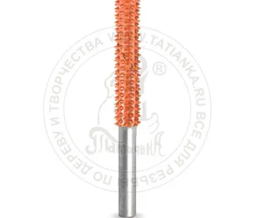 фото 6C14SE-90 - Цилиндр (плоский верх), Ø хвостовика 6мм, Ø фрезы X 6,35мм, L фрезы 44,5мм (ex-coarse/о)