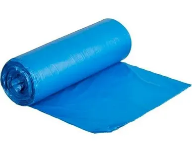 фото Мешки для мусора, 120 л, 70х110 см, 40 мкм, ПНД, синие, 25 шт в рул.