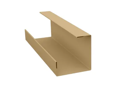 фото Планка угла внутреннего составная нижняя 0,45 PE с пленкой RAL 1014 слоновая кость
