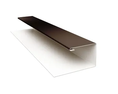 фото Планка П-образная (Блок-хаус, Экобрус) Grand Line 0,45 Drap ST RR 32 темно-коричневый