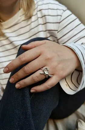 Фото №0 Кольцо «Узы» регулируемое