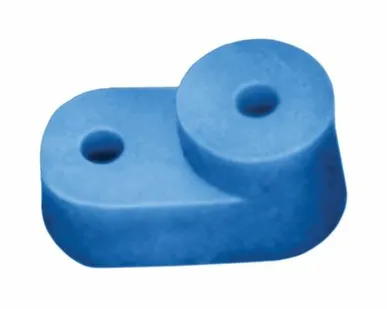 фото Угловой изолятор для "0" шины синий IEK